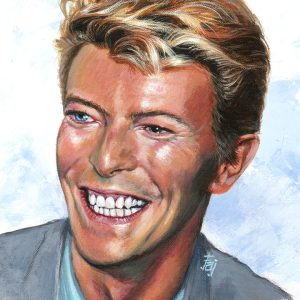 David Bowie Acrylic Portrait 11 x 14"