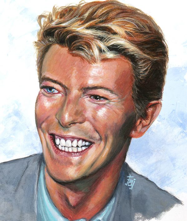 David Bowie Acrylic Portrait 11 x 14"