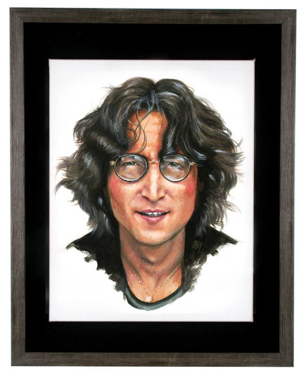 John Lennon Original Portrait Framed