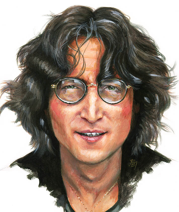 John Lennon Portrait Painting
