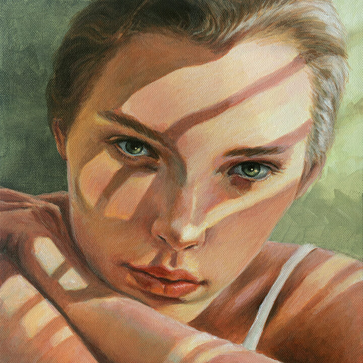Acrylic Portrait of Alyonka @iamllost 11" x 14" (28 x 36cm)